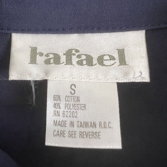 Rafael Womens Vintage 80 Nautical Navy Zip Up Bomber Jacket Stars & Anchor Small - Picture 4 of 11